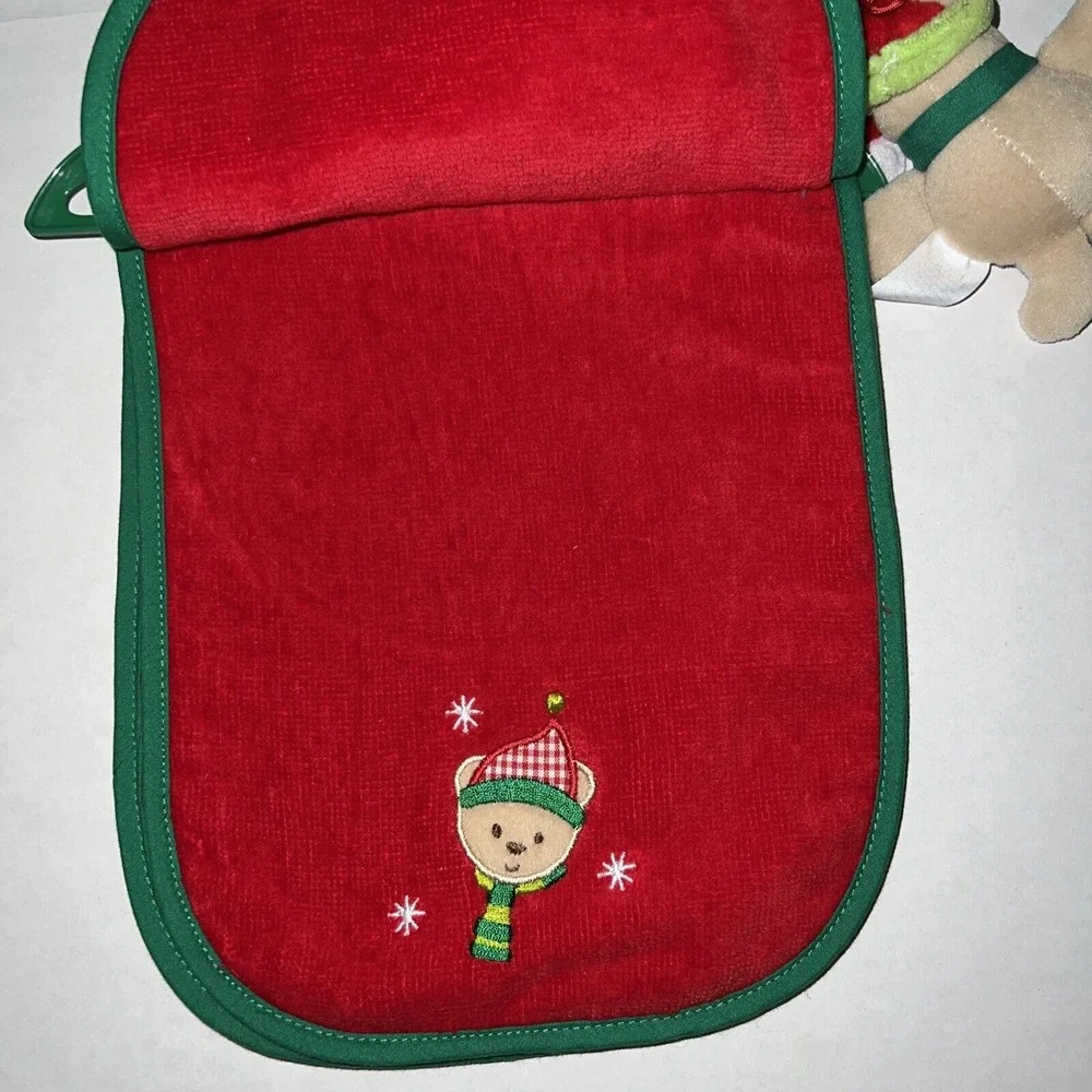 Set‎ of 2 Baby Essentials My First Christmas Bib, Burp Cloth and Ornament NEW